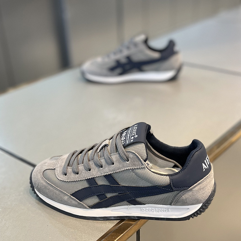 Spring Men's 2025 New Casual shoes Style Fabric Panel Thick Designer shoes Sole Height-Increasing Comfortable Trendy Sports Gump Shoes