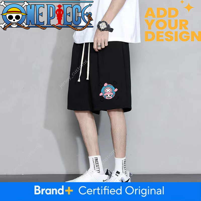 Cross-border M-7XL Japanese anime One Piece series, men's casual five-point shorts, breathable and loose-fitting for summer
