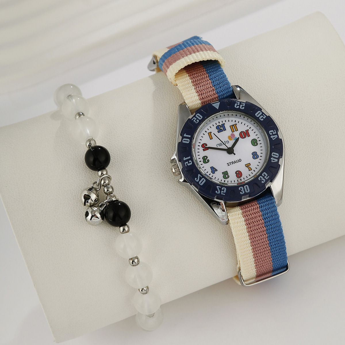 Women Wrist Watch Women Wrist Watch ladies 2 New Stylish And Cute Cartoon Niche Simple Quartz Rainbow Woven Strap Children's Quartz Ladies quar