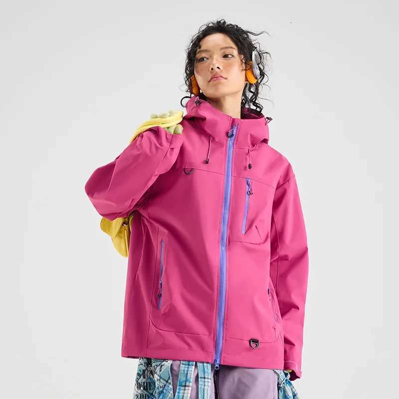 Outerdoor Women's Jackets New Unisex Hiking Waterproof Jackets Trend Muti-Color Windbreaker Coat Lightweight Comfortable Camping Hooded Jacket