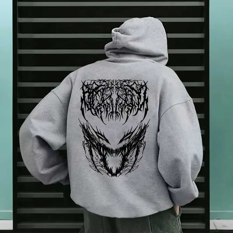 Hoodies Sweatshirts Autumn Winter Men's Daily Casual Sporty Outwear Male Urban Fashion Top 2025 Hot Sale Men's Hooded Sweatshirt Satan 666