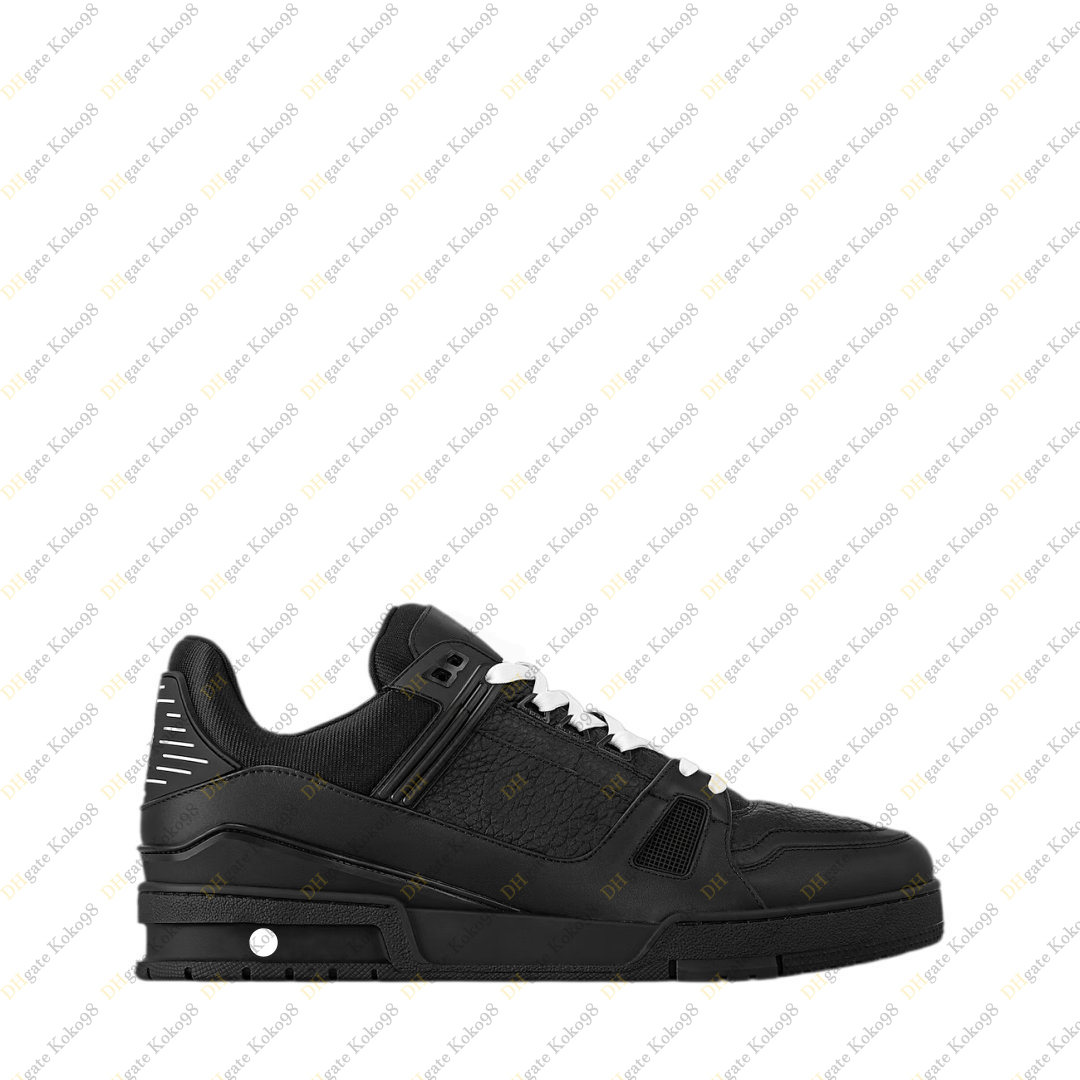 Baskets pour hommes Designer luxe Vintage chaussures décontractées en cuir de veau grainé en relief noir 1AAREY formateur Sneaker TOP miroir qual