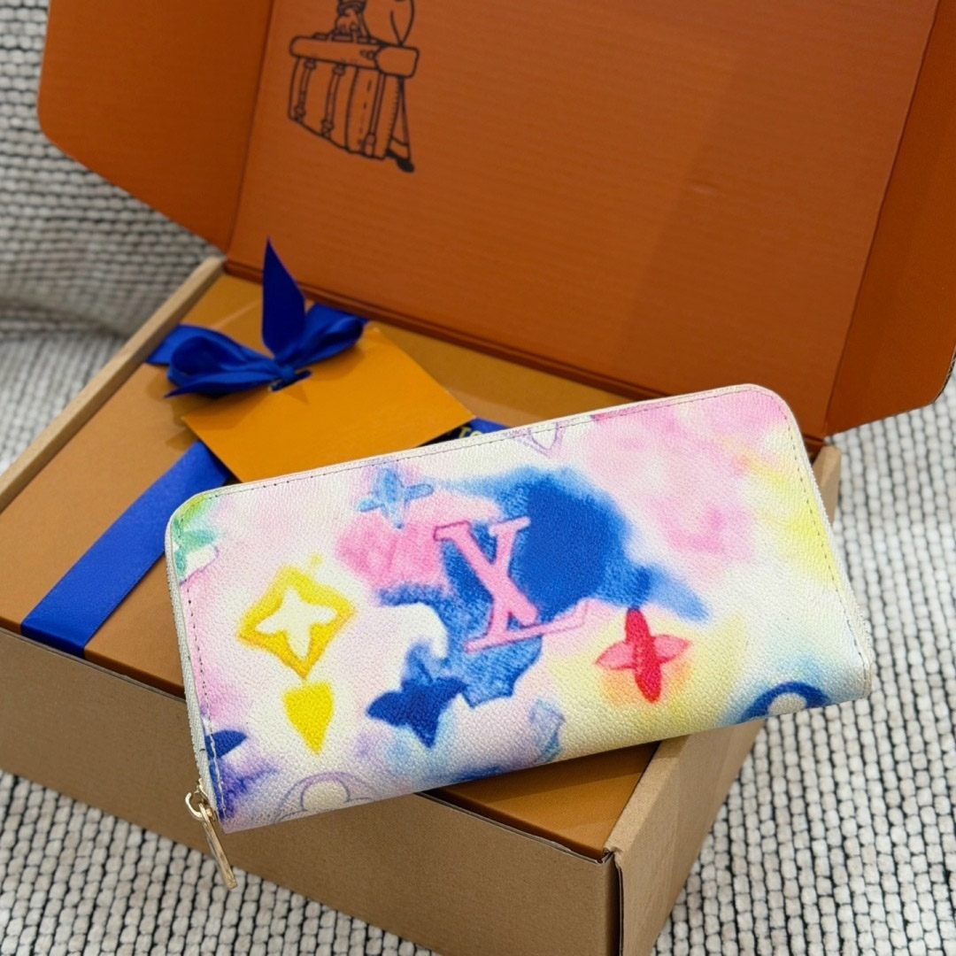 2026 New 10A Designer Long Purses Monogram Empreinte Wallets Unisex Card Holder Porte Carte Passport Pouch ID Case Women Men Bag Vintage Pebble Card