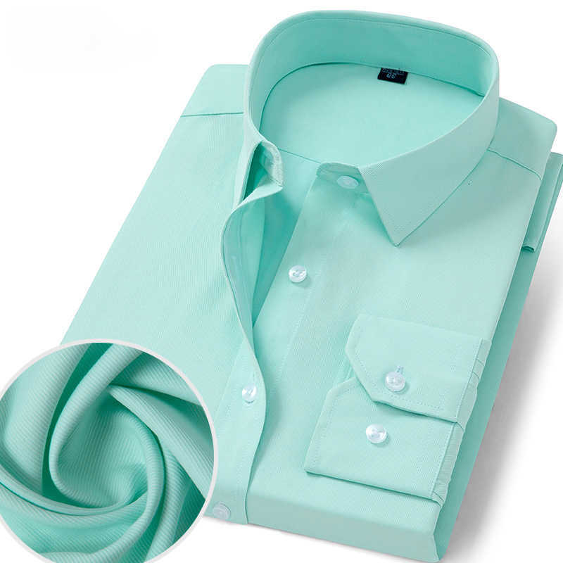 Spring Shirts Men's New Casual Men's Striped Long-sleeved Shirt Non-ironing Anti-wrinkle Comfortable Breathable Dress Shirts Casual Fashio