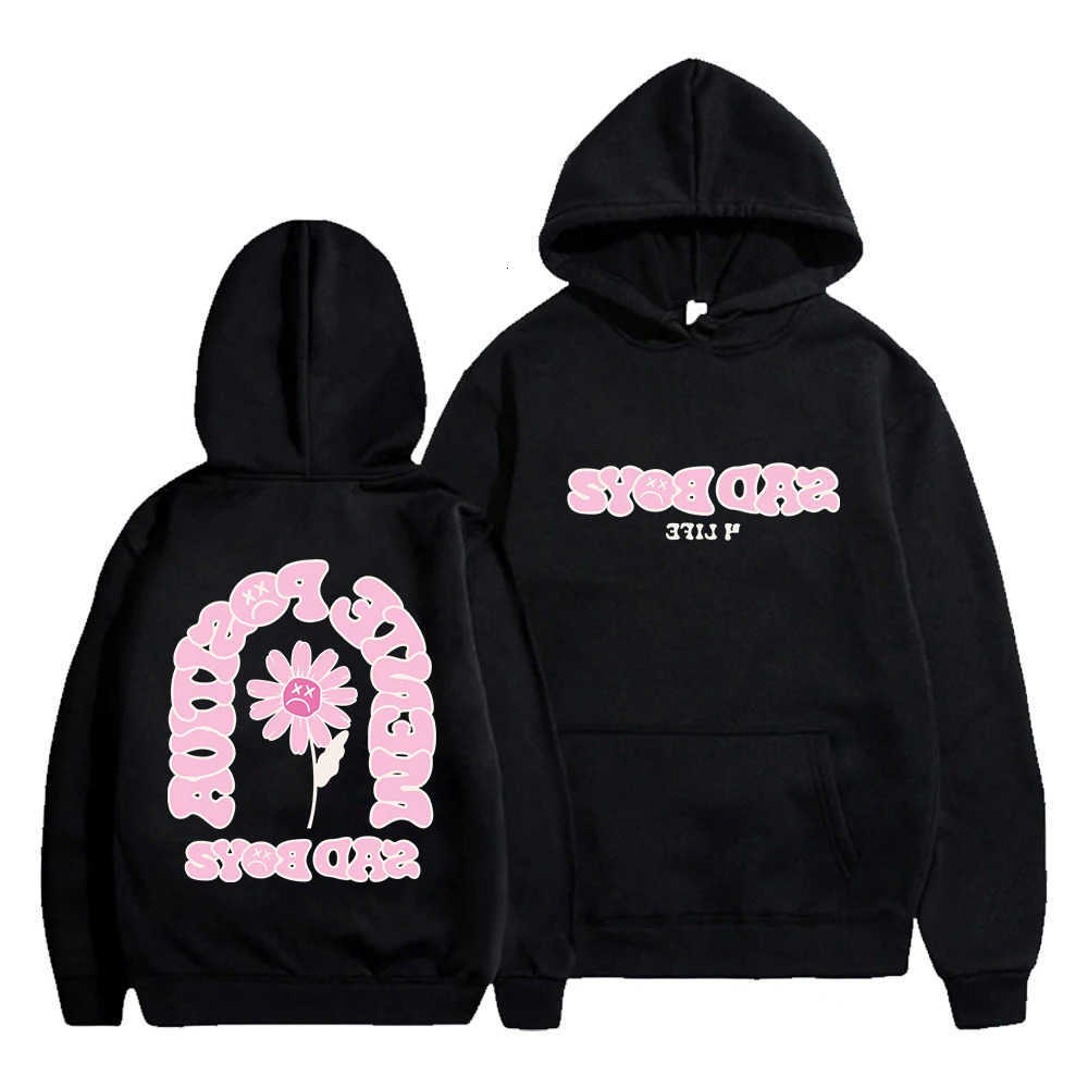 Junior Sweatshirts Men's H Hoodies Sad z 4 Life Merch Flower Hoodie World Tour Long sleeve Streetwear Women Men Hooded Sweatshirt Hip Hop Cloth