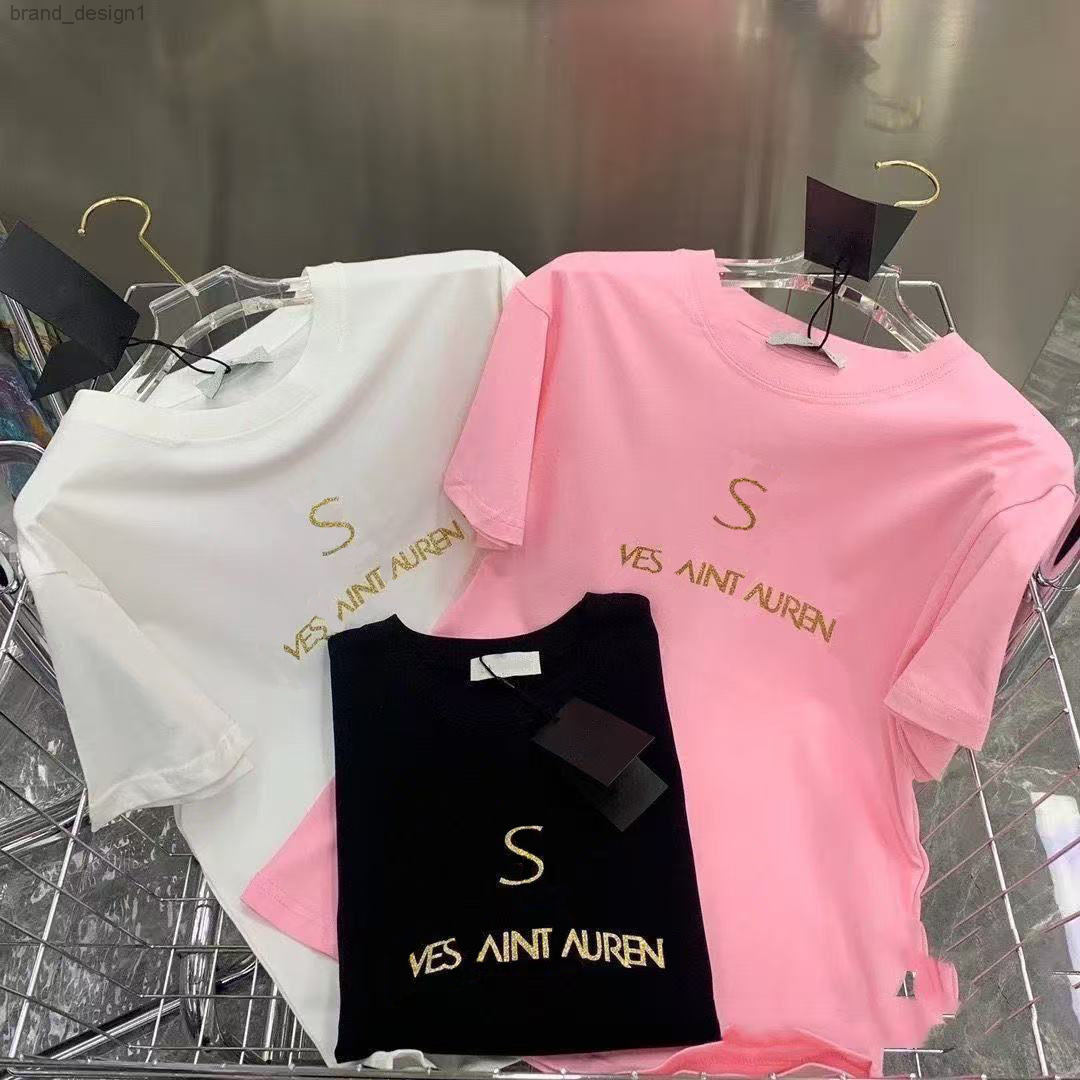 26SS Designer Summer New Women's T-Shirts High-Quality Letter Embellished Women's Clothing Asian Sizes S-3XL