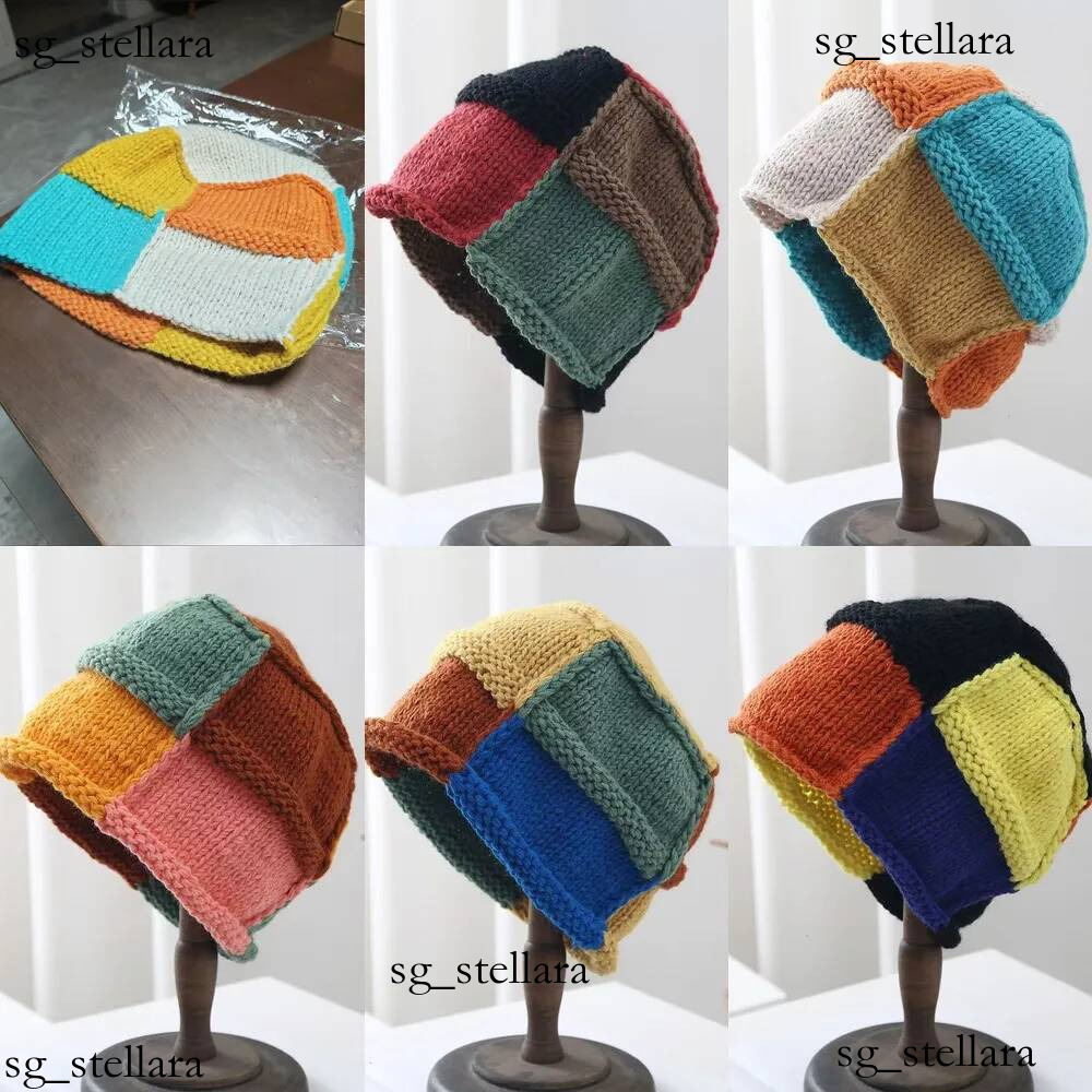 Color Block Patchwork Knit Beanie Hat 2026 Multi Style Soft Thick Stretchy One Size Unisex Autumn Winter Outdoor Casual Fashion Headwear NNBC Hot