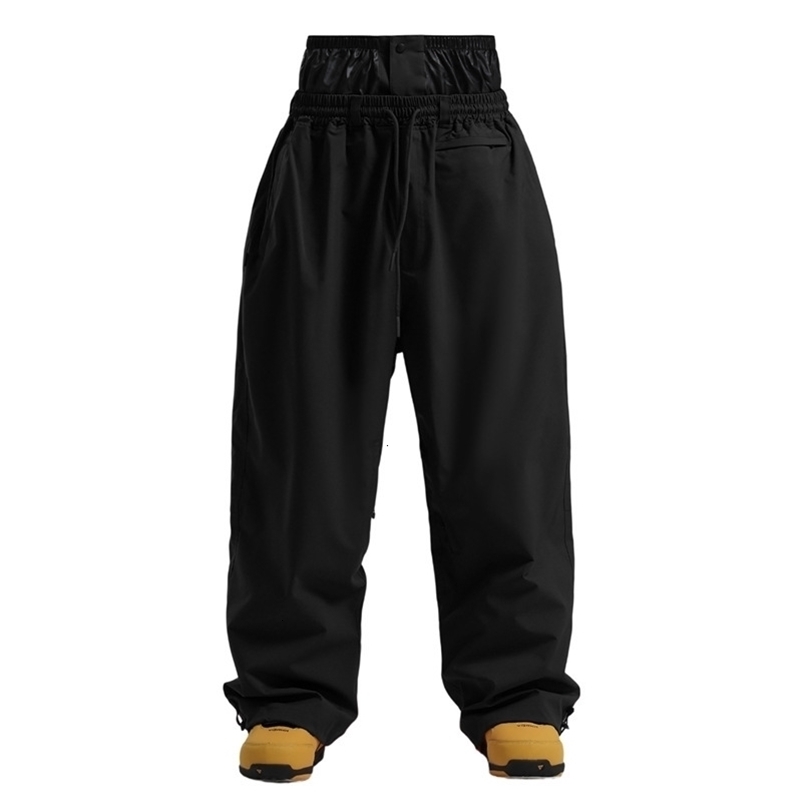 Winter Loose Outdoor Thermal Mens Skiing Pants Windproof Waterproof Ski Trousers Women Snowboard Sports Breathable Clothes 260920