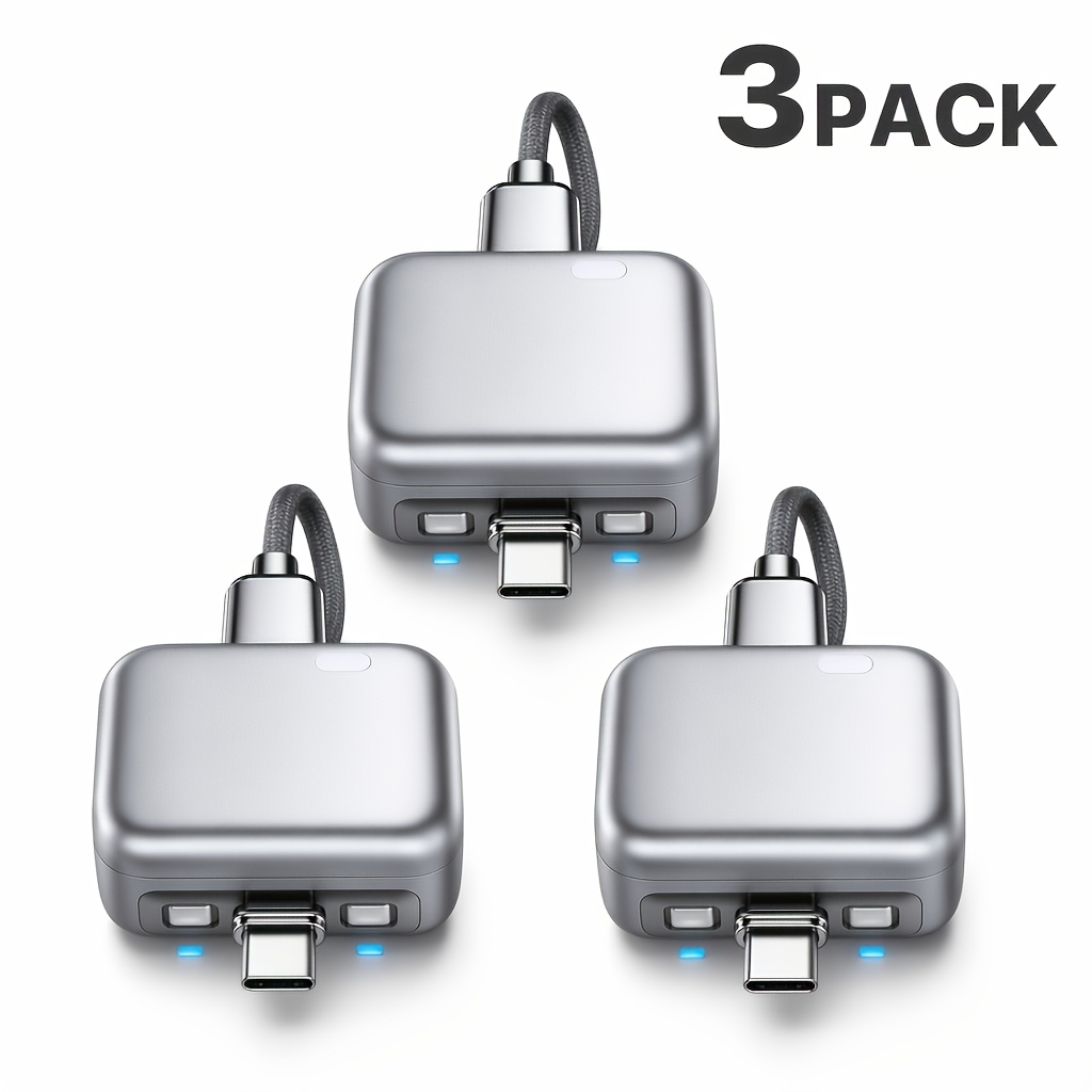 Adaptateur de chargeur USB C intelligent avec mise hors tension automatique, coupure de Charge complète, câble de protection contre les surcharge