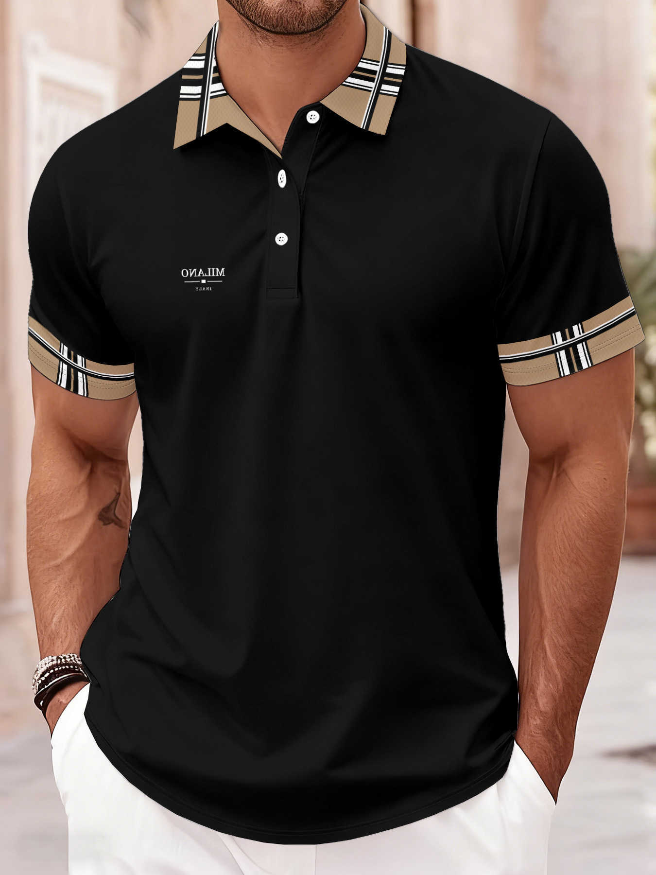 Casual Shirts 2026 Summer Men's Men's Polo Shirt - 3D Printed Design Breathable Lightweight Stylish and Fashionable Outdoor Men's Clo