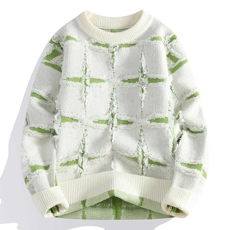 Sweater O-Neck Men 2025 Autumn Winter Fashion Knitted Sweater Youth Lazy Loose Sweater Men's Knitwear Pullover Comfortable S260921H7KJ
