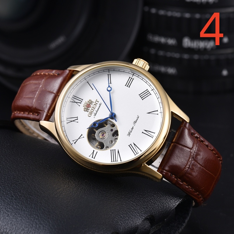 Orient Wristwatch for Men 2026 New Mens Watches Three needles Automatic mechanical Watch High quality Top Luxury Brand Leather Strap Fashion designe