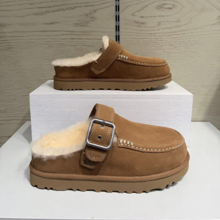 In-stock, fleece-lined, slip-on, casual outdoor with soft cork soles, perfect autumn and winter, warm cotton slippers for men