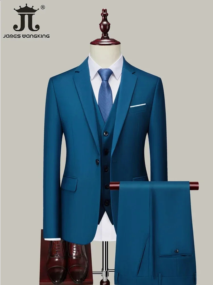 M-6XL GiaccaGiaccaPantaloni Tinta unita Formale Ufficio Affari Abito da uomo Sposo Abito da sposa Festa Maschile Abiti casual 260918