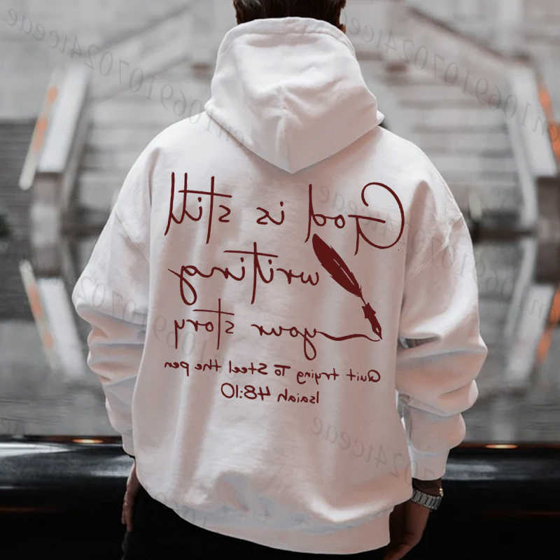 Hoodies Sweatshirts Men'S Vintage Men's Hoody God Is Still Writing Your Story Graphic Mens Women Hoodies Sweatshirt Casual Stylish Fashion
