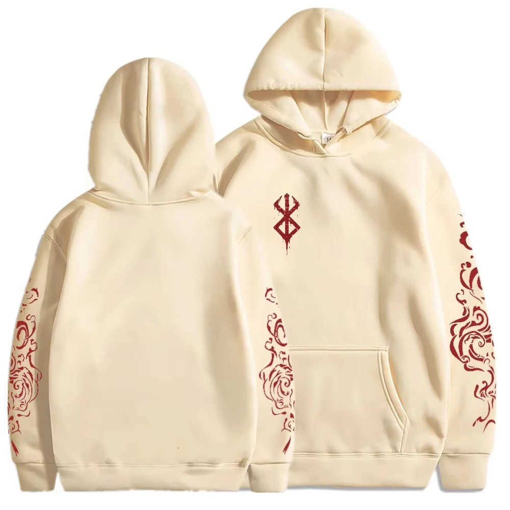Anime Sweatshirts Men's Berserk Hoodies Acid Hoodies Printed Men Women Fashion Long sleeve Harajuku Goth Clothing Aesthetic Streetwear Sweater
