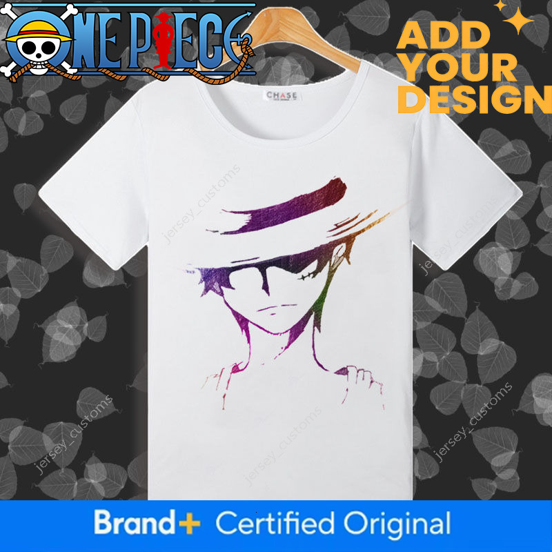 One Piece short-sleeved T-shirt boys, new summer style, featuring Luffy, a cartoon anime design, loose fit, casual wear for teenagers