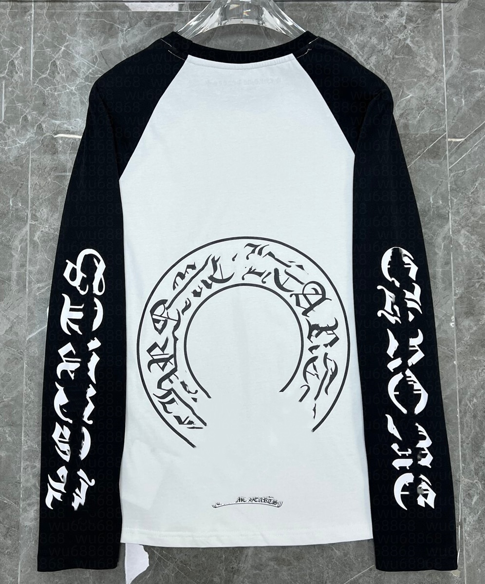 designer chrome hoodie shirts clothes fashion mens clothing embroidered sanskrit cross Letter graphic tee men T Shirt Summer Luxury Tops Shirts Men