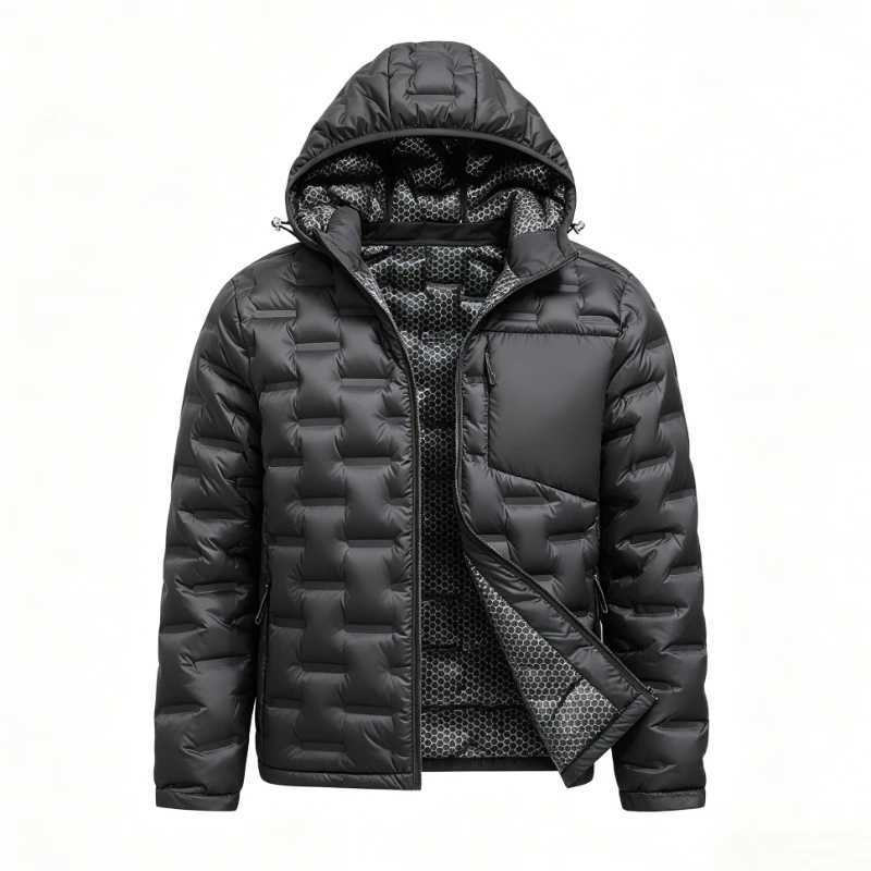 Graphene Self-heating Puffer Jacket Men Solid Windproof Pleated Padded Jackets Brand Classical Warm Winter Down Coat Male Parkas Q260921