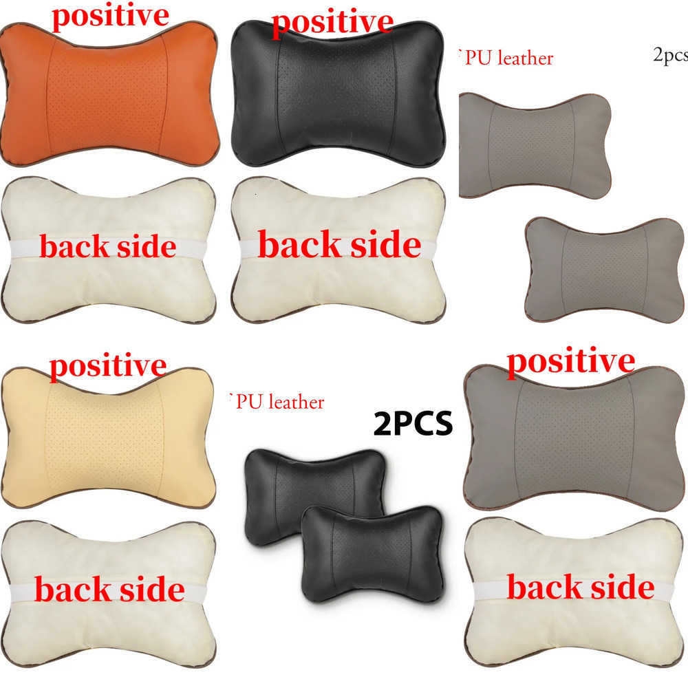Covers Car Car Seat neck pillow unilateral PU leather 1 pack headrest headrest headache relief fiber universal car pillow J260919