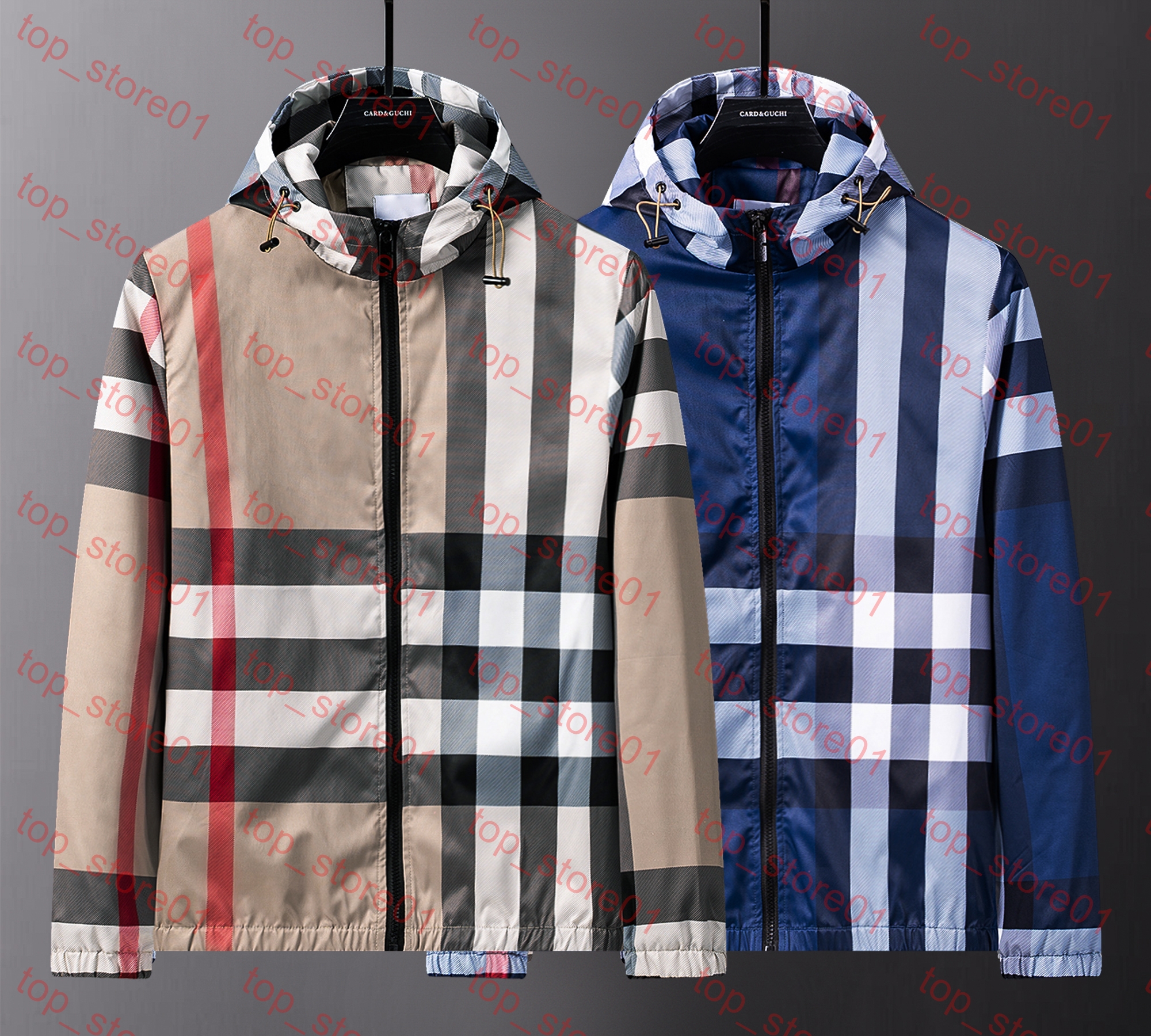 5A New Mens Jacket Designer Hoodie Autumn And Winter Womens Jacket Hooded Embroidered Zipper Jacket Sportswear Luxury Hooded Waterproof Top Windrunn