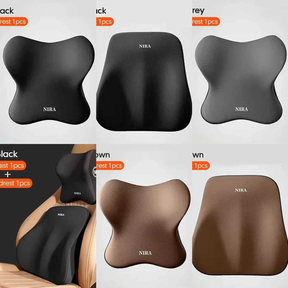 Car Car Seat Covers Neck Pillow Waist Support Pad Headrest Waist Pillow Car Seat Back Cushion Driver Lumbar Cushion J260919