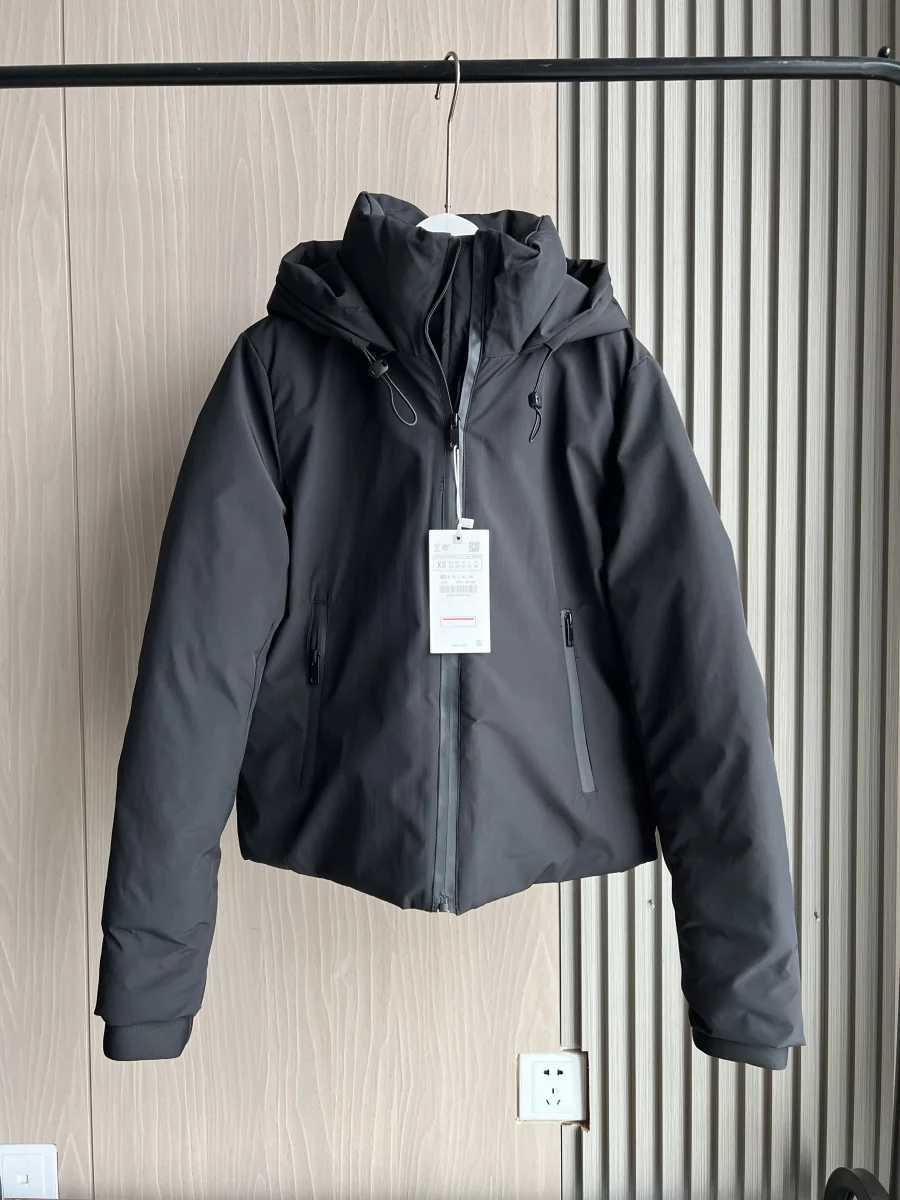 ETJ 2025 Autumn/Winter New women's short imitation wind waterproof hooded thick warm cotton jacket Outdoor coat 4749703 Q260921