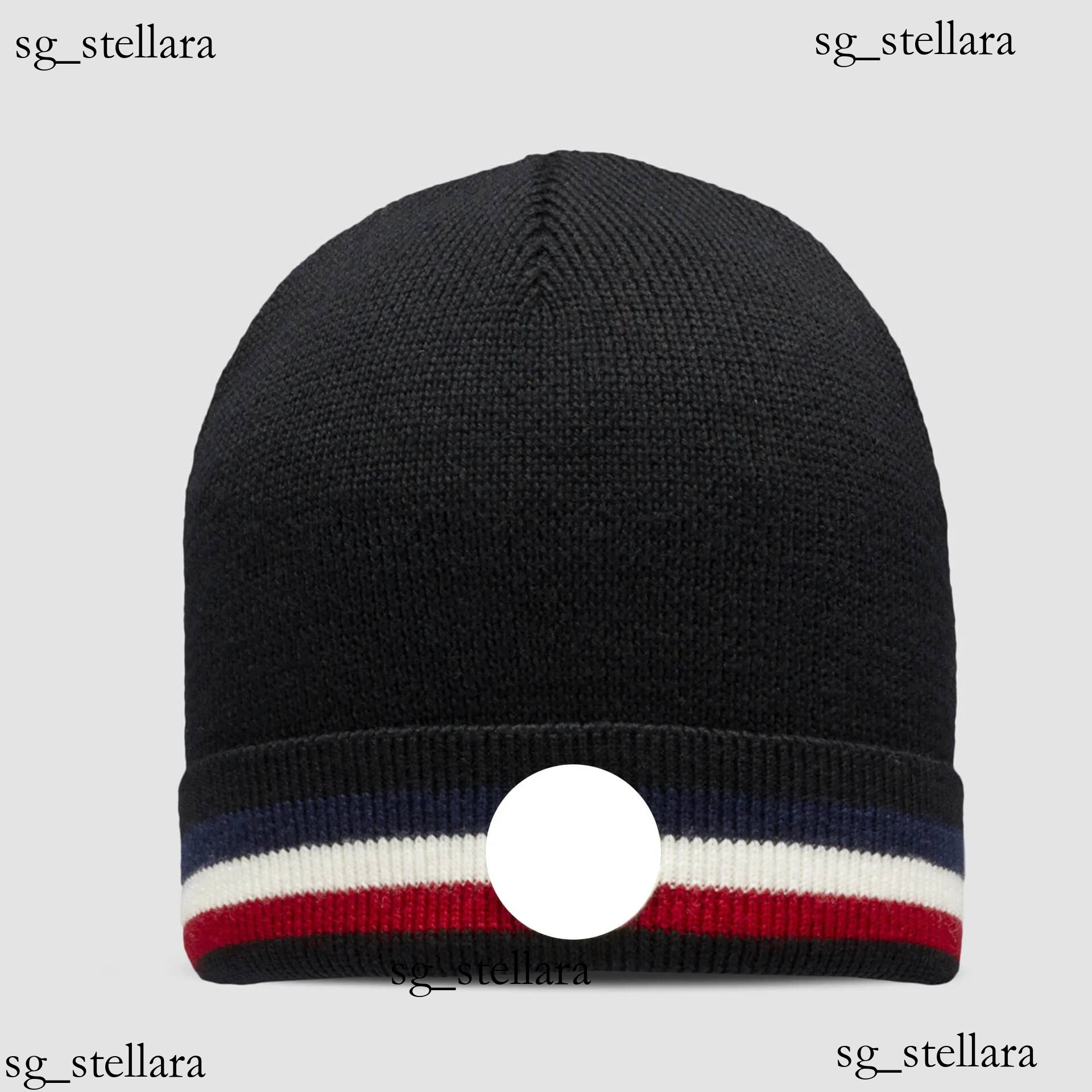 Luxury designer knit women Tricolor Wool Beanie men 2024 classic Black winter Plain fit trucker hat Hot