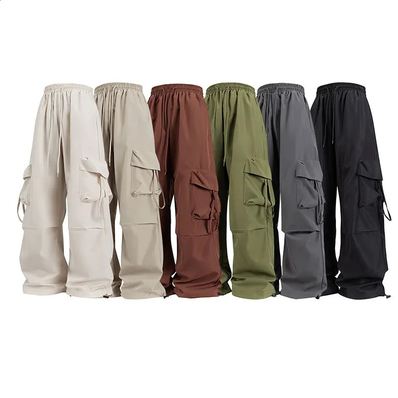 Women Cargo Pants Fashion Loose Comfortable Breathable Lightweight Multiple Pockets Cargo Long Pants Fitness Running Casual Pan 260921