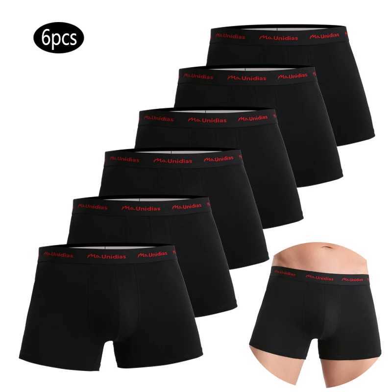 6 pezzi di cotone da uomo mutande lettera fascia elastica boxer intimo per uomo pantaloncini morbidi mutandine da uomo traspiranti boxer di marca Q2