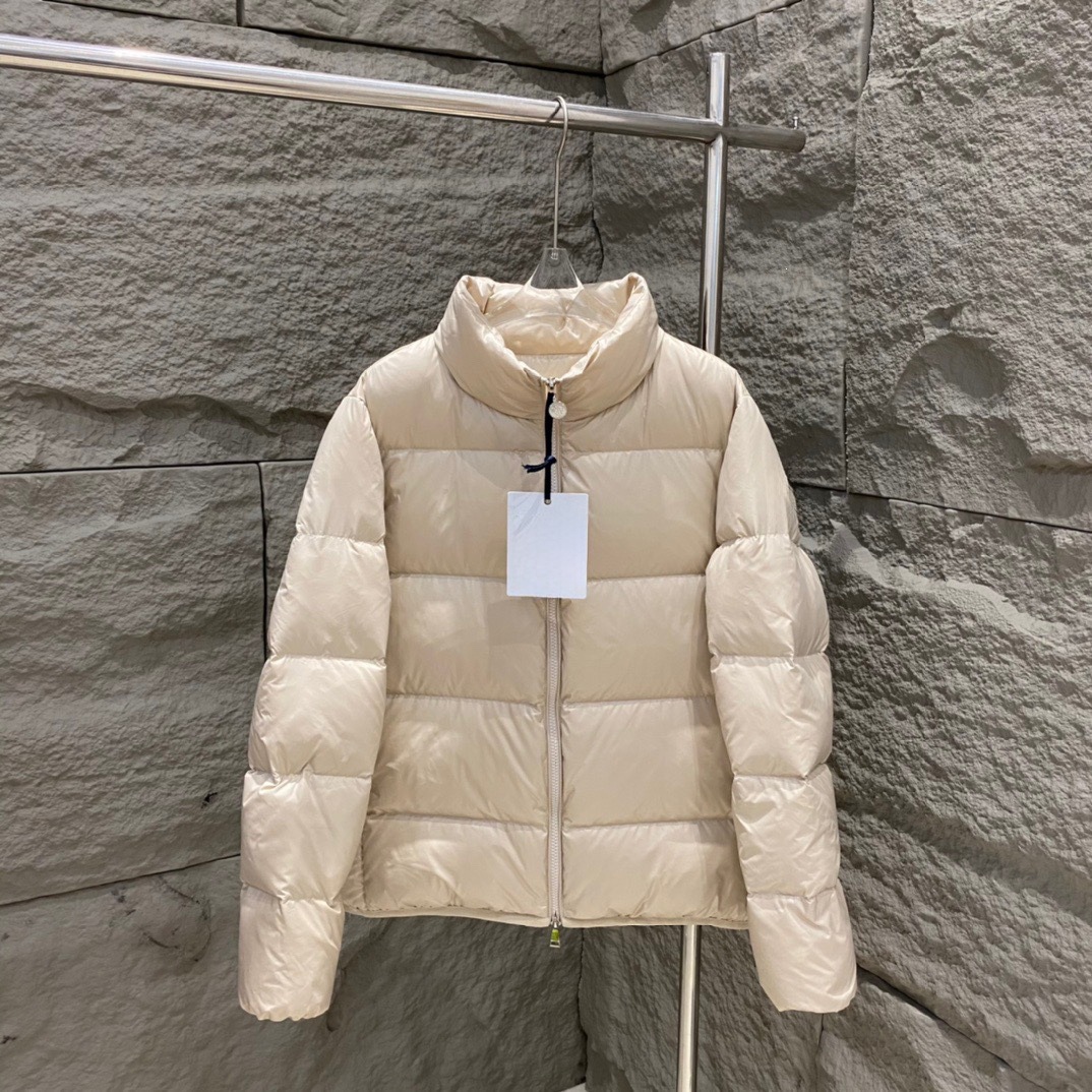 Monclrear Mens Puffer Jacket Winter Designer Women Moonclear Down Parkas Stand Collar Knitted Splicing Sweater Lightweight Down Jacket Fluffy Coat S