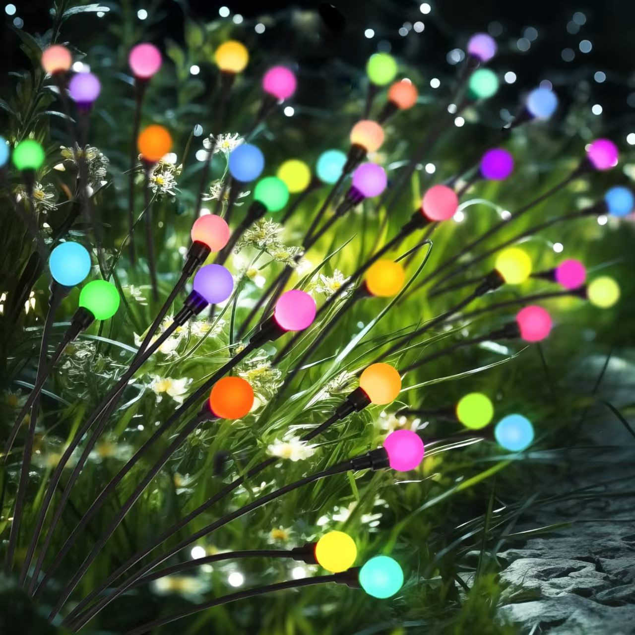 LED 10 Solar Garden Lights Firefly Waterproof Solar Lights Outdoor for Yard Patio Pathway Christmas Decoration Garden Solar Lamp S260921V0J6