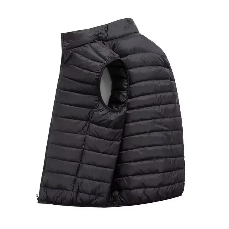 Men' Sleeveless Vest Jackets Winter Fashion Male Cotton-Padded Vest Coats Men Stand Collar Warm Waistcoats Clothing 260918
