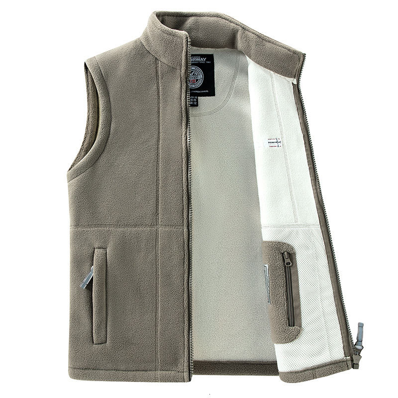 EU Size Men's Fleece Vest Warm Sleeveless Winter Thermal Lined Gilet for Hunting Hiking Camping Outdoor Norwegian Jacket J260921