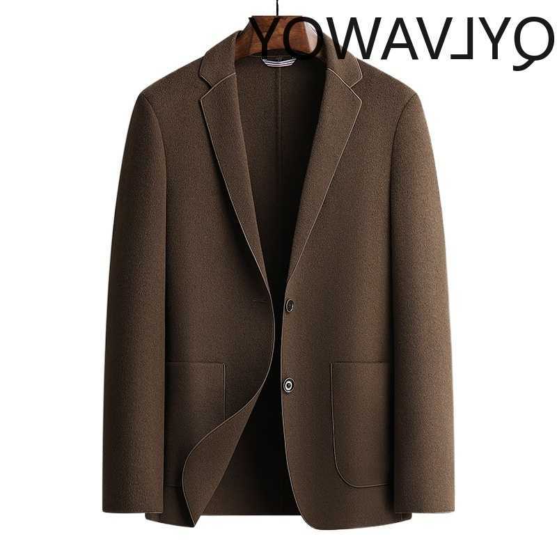 70% misto lana da uomo QYLVAWOY Cappotto di lana per uomo Staccabile Fodera in piumino d'anatra Addensare Giacca da uomo Cappotti Autunno Inverno Nu