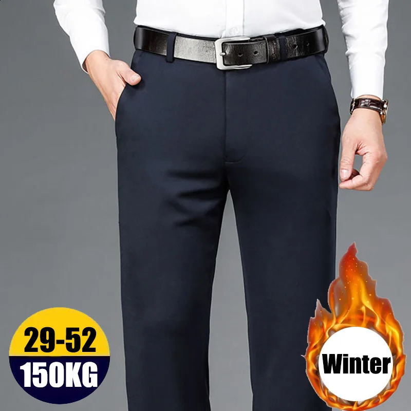 10XL Oversize Men Business Pants Winter Mens Trousers Man Casual Formal Tailoring Clothes Social Suit Clothing Slacks PantsMens 260921