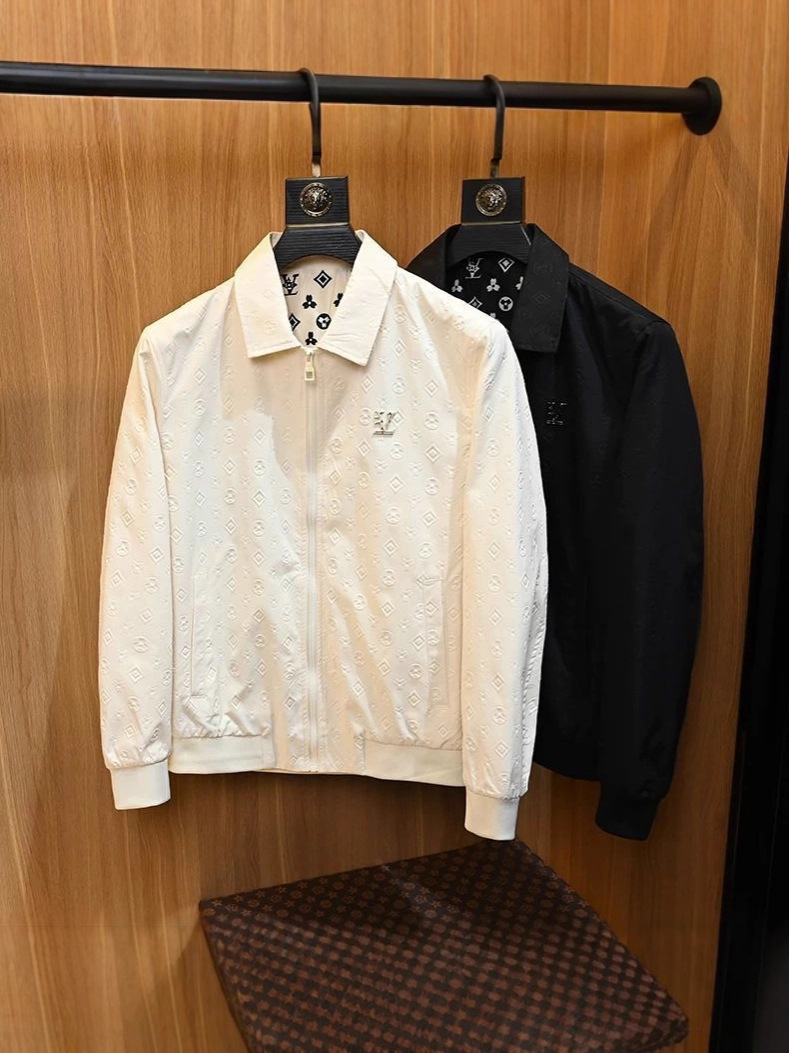 Luxurious Designer White Collar Jacket For Men With A Slim Fit, Korean Version, European Style, Trendy Brand, High-end Coat, Casual And Cool Clothin