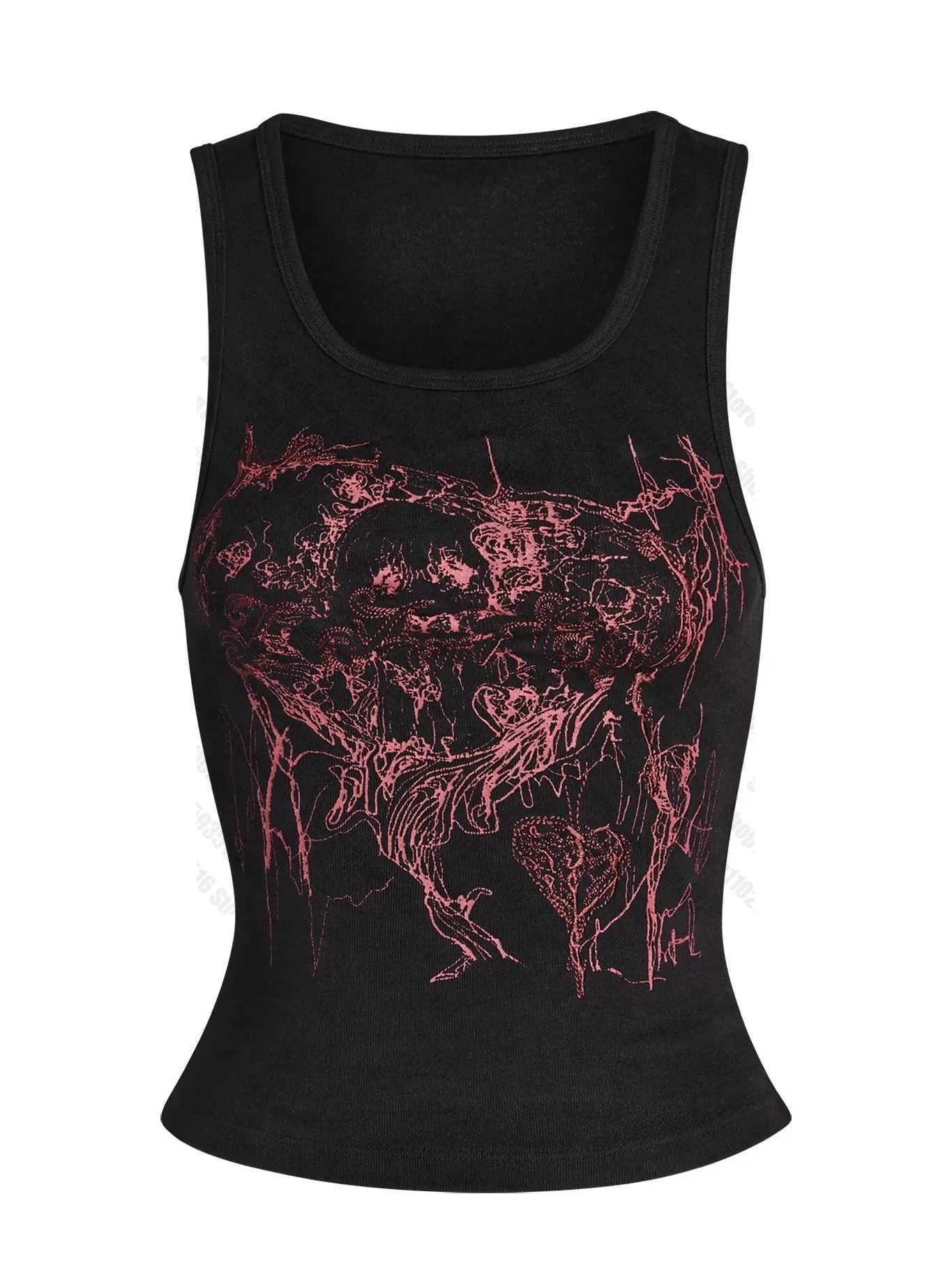 Women's Corset Top Women Aesthetic Vintage Clothing Grunge Clothes Y2k Tops Crop Top Sexys Summer Tanks Camis Harajuku Emo L260921WEBA