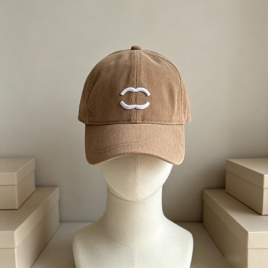 Hat Men Women Baseball Cap Corduroy Retro Letter Embroidered Casquette Fashion Street Headcap Daily Casual Sunshade caps Daily Wear
