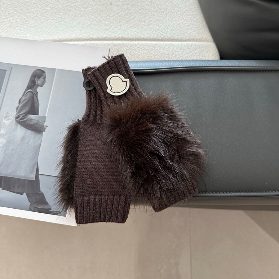 Gants classiques Mitaines en cachemire Mode Cinq doigts Gants isolés pour hommes et femmes Gants d'hiver résistants au froid Rétro Décontracté Po