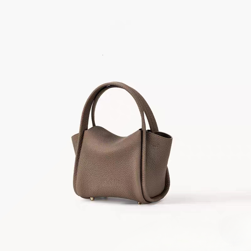 Songmontbag Luxury Bags Women Designer Songmount Mini Basket Make Up Tote Bag Top Layer Leather Handbag Small Phone Shoulder Kids Crossbody