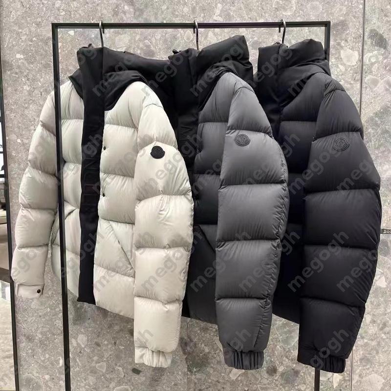 Designer Puffer Coact Mens Jacket Men Winter Hooded Padded Cotton Jacket Loose Warm Windproof Waterproof Mid-Long Zip Coat Thick Padded Outerwear