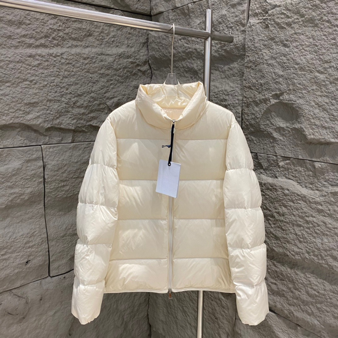 Monclrear Mens Puffer Jacket Winter Designer Women Moonclear Down Parkas Stand Collar Knitted Splicing Sweater Lightweight Down Jacket Fluffy Coat S