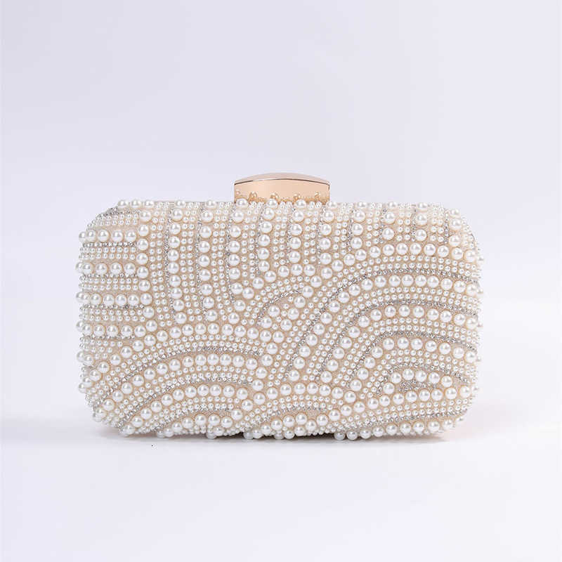 Bags Ladies Pearl Elegant Evening Evening Bag fashionable Stylish Beading Wedding Dinner Party Banquet Dress clutch Bag with Long Chain D260922
