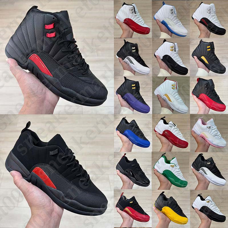 Free Shipping With Box Designer 12 12s basketball Shoes sneakers low trainers Bloodline taxi French Blue heels Loafers kitten flats chaussure mens w