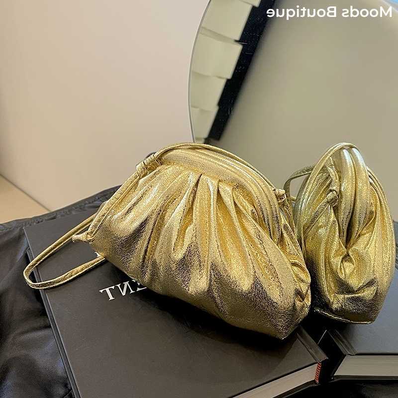 Evening Evening Bags MOODS Bling Purses For Women 2023 Designer Handbags Golden Laser Shoulder Cross Body Bags Dinner Party clutch Bag D260922