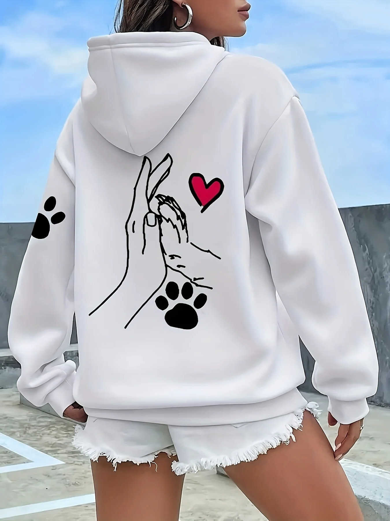 new Men's Hoodies Sweatshirts Hoodie American style fun simple print perfect choice for autumn and winter seasons casual wear for men and women
