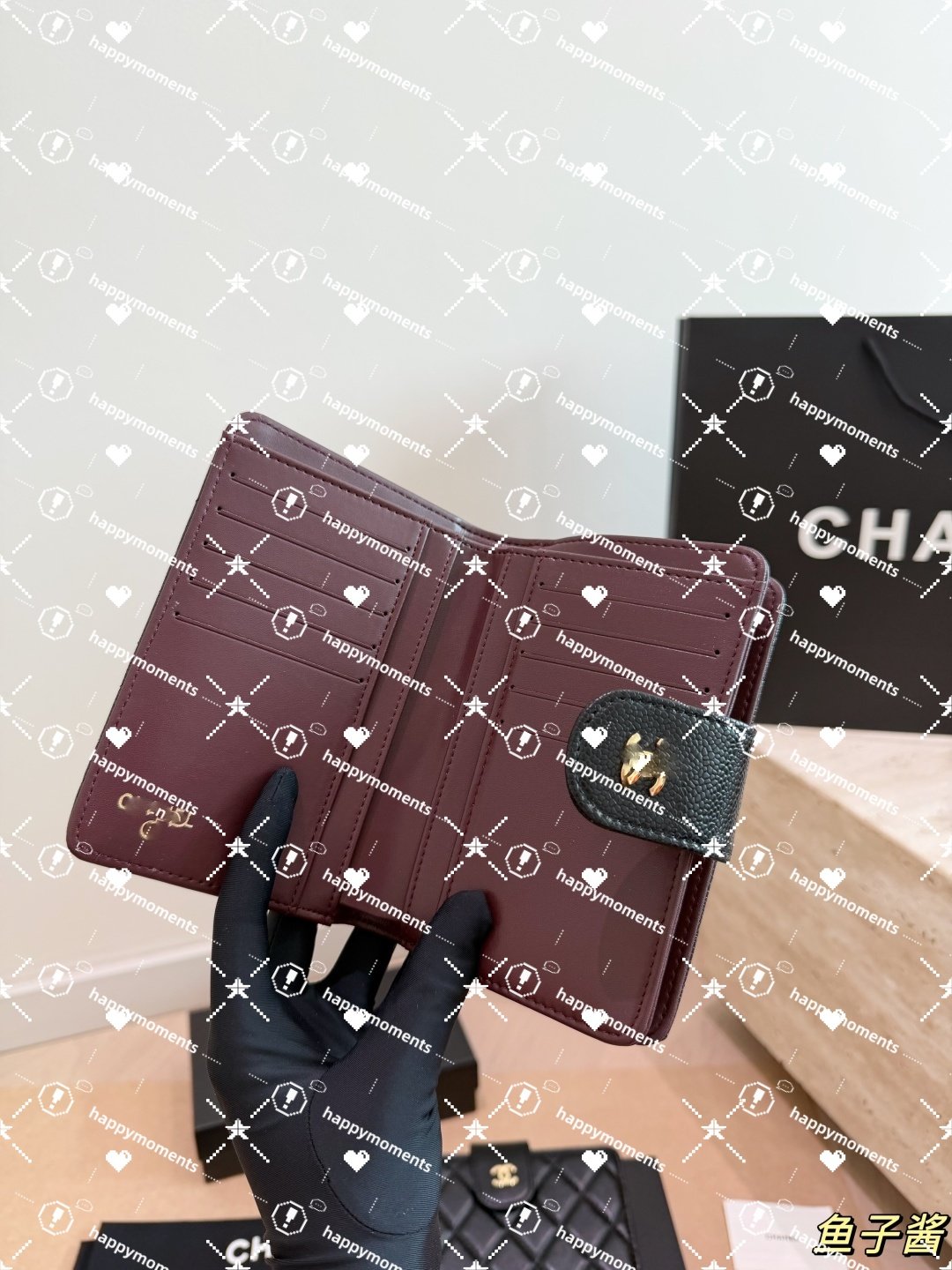 10A Luxury Designer Women Quilted Leather Wallet CC Bag Long Purse Flap Clutch Card Holder Gold Hardware Fashion Casual Luxury Daily Bag Black