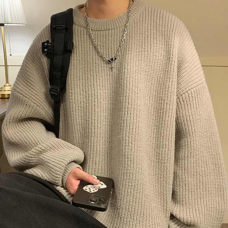 TFETTERS Brand Japan O Neck Pullovers for Men Knitwear 2026 Autumn Winter Solid Color Comfortable Sweaters Man Clothes Teenagers S260921HKY1