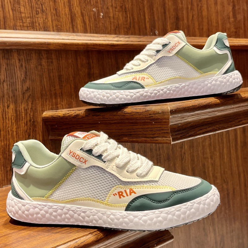 new summer model, mesh ice silk breathable air-conditioning shoes, men's low-top soft-soled Designer shoes Casual shoes lace-up casual sneakers